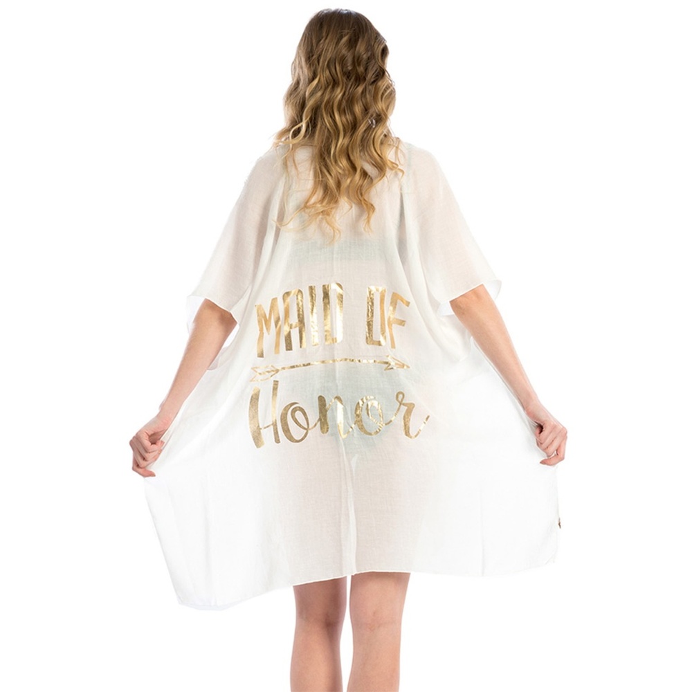 LOF MAID OF HONOR lettering cover up